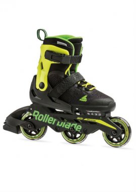 Rollerblade MICROBLADE 3WD - Inline Skate - zwart/lime