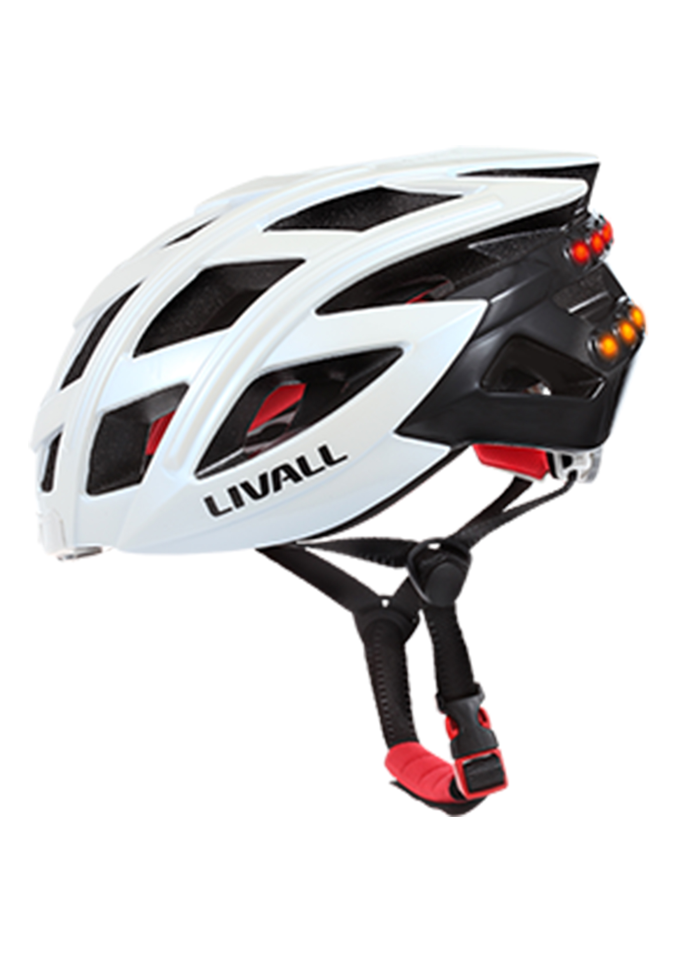 Casque Vélo Intelligent Livall BH60SE Neo - Avec Lumières LED, Frein/feu Arrière, SOS, Audio - 300g - Taille Unique