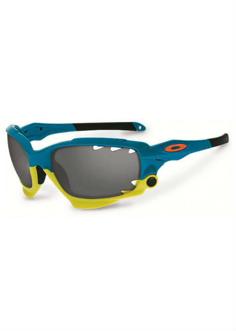 Oakley Racing Jacket - Sportbril - Blauw/Geel - Mijnten.nl