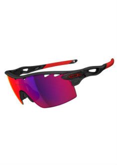 Oakley Radarlock Straight - Sportbril - Zwart/Rood