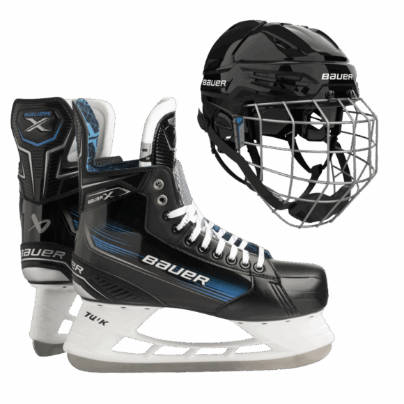 Bauwer + ijshockey helm